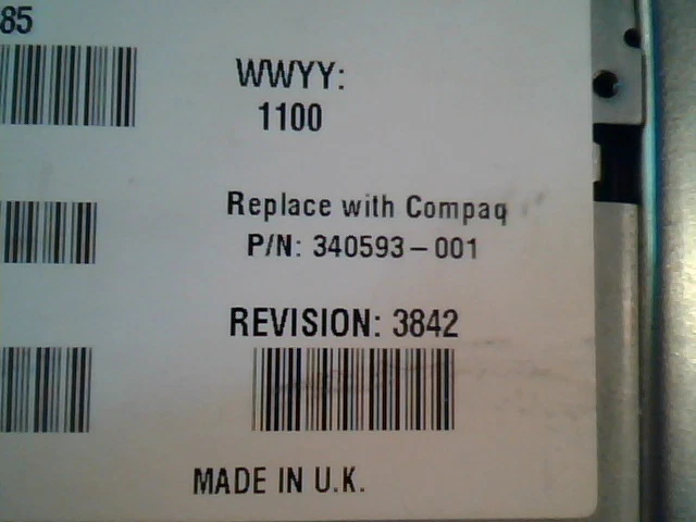 SCSI DAT Tape Drive Compaq C1537-20485 242401-001 3842 12/24 GB LR482790 - image 3