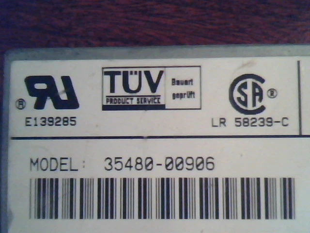 SCSI DAT Tape Drive 35480-00906 5.25" E139285 C1504-66006 FIN533850801 3347 - image 3