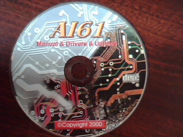 Driver CD Ai61 V2.0 Manual, Drivers, Utilities A161 Al61 for AMD K7 motherboard - image 3