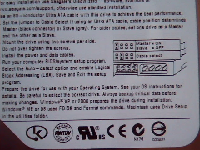 Hard Drive Disk IDE Seagate Barracuda ST3250820A 9BJ03E-300 250GB 7200.10 3.AAC - image 2