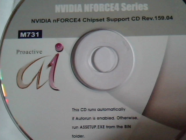Driver Support CD ASUS NVIDIA nFORCE4 Series Chipset M731 ai Rev.159.04 - image 3