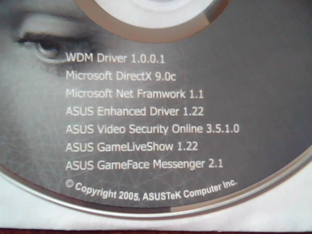 Driver Support CD ASUS VGA Driver V509 2D/3D Graphic Video Accelerator WDM - image 4