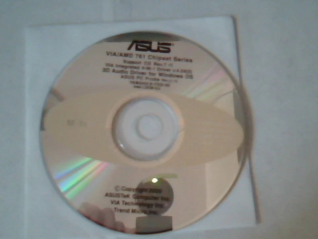 Driver Support CD ASUS VIA/AMD 761 Chipset Series Rev.7.11 M 166 PC Probe 2.12 - image 2