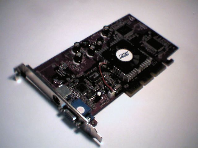 PNY GF4MX440AGP 64MB 8X AGP Video Card VCG4MX44APB TVOUT TV-OUT VCG4MX44APB