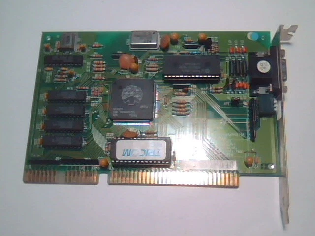 Tricom OAK OTI067 ISA Video Card 512K RAM MUSIC TR9C1710-66PCA 8514 Portrait