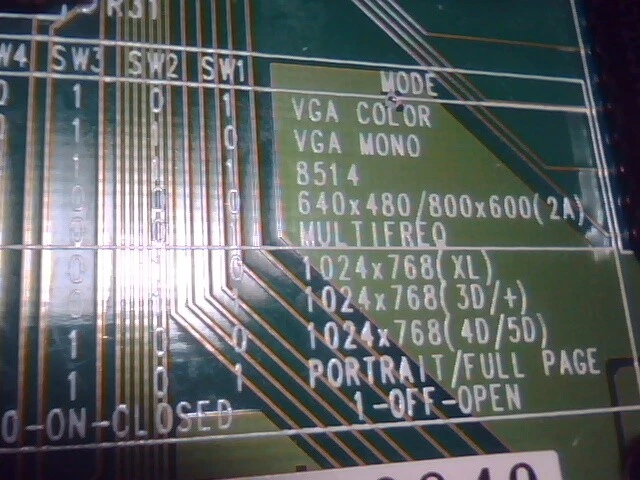 Tricom OAK OTI067 ISA Video Card 512K RAM MUSIC TR9C1710-66PCA 8514 Portrait - image 7