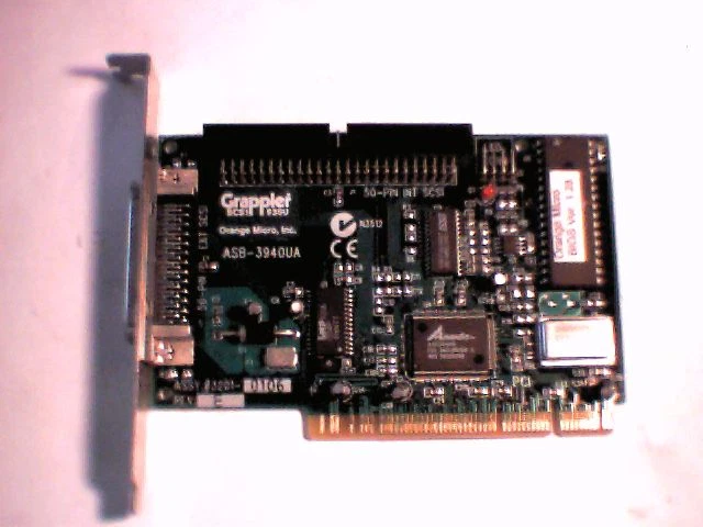 Grappler SCSI 930U Mac PCI Card ASB-3940UA 3201-0106 Orange Micro v1.28 ASC3050B - image 2