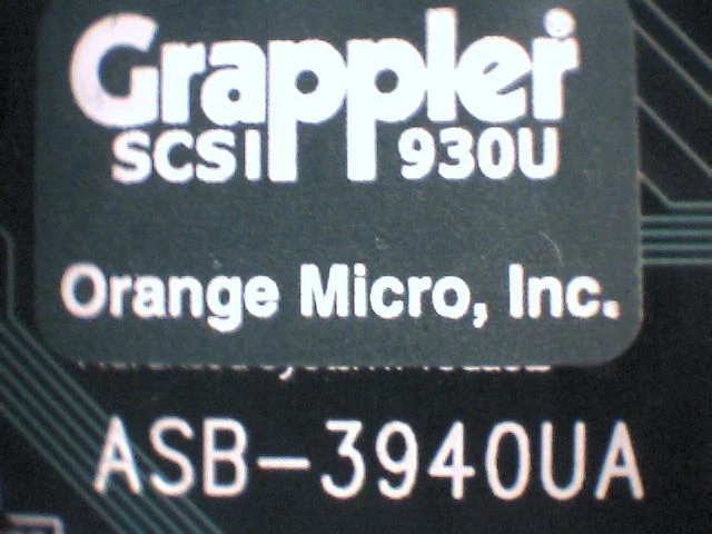 Grappler SCSI 930U Mac PCI Card ASB-3940UA 3201-0106 Orange Micro v1.28 ASC3050B - image 5