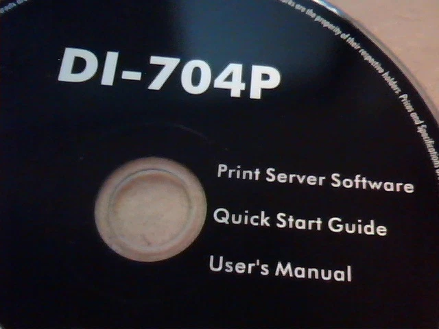 D-Link DI-704P : Print Server Software, Quick Start Guide, User's Manual - image 2