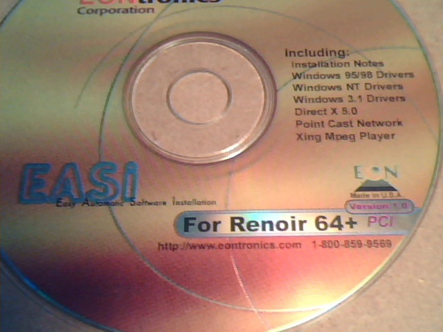 EONtronics Easy Automatic Software Installation (EASI) for Renoir 64+CD : Ver1.0 - image 2