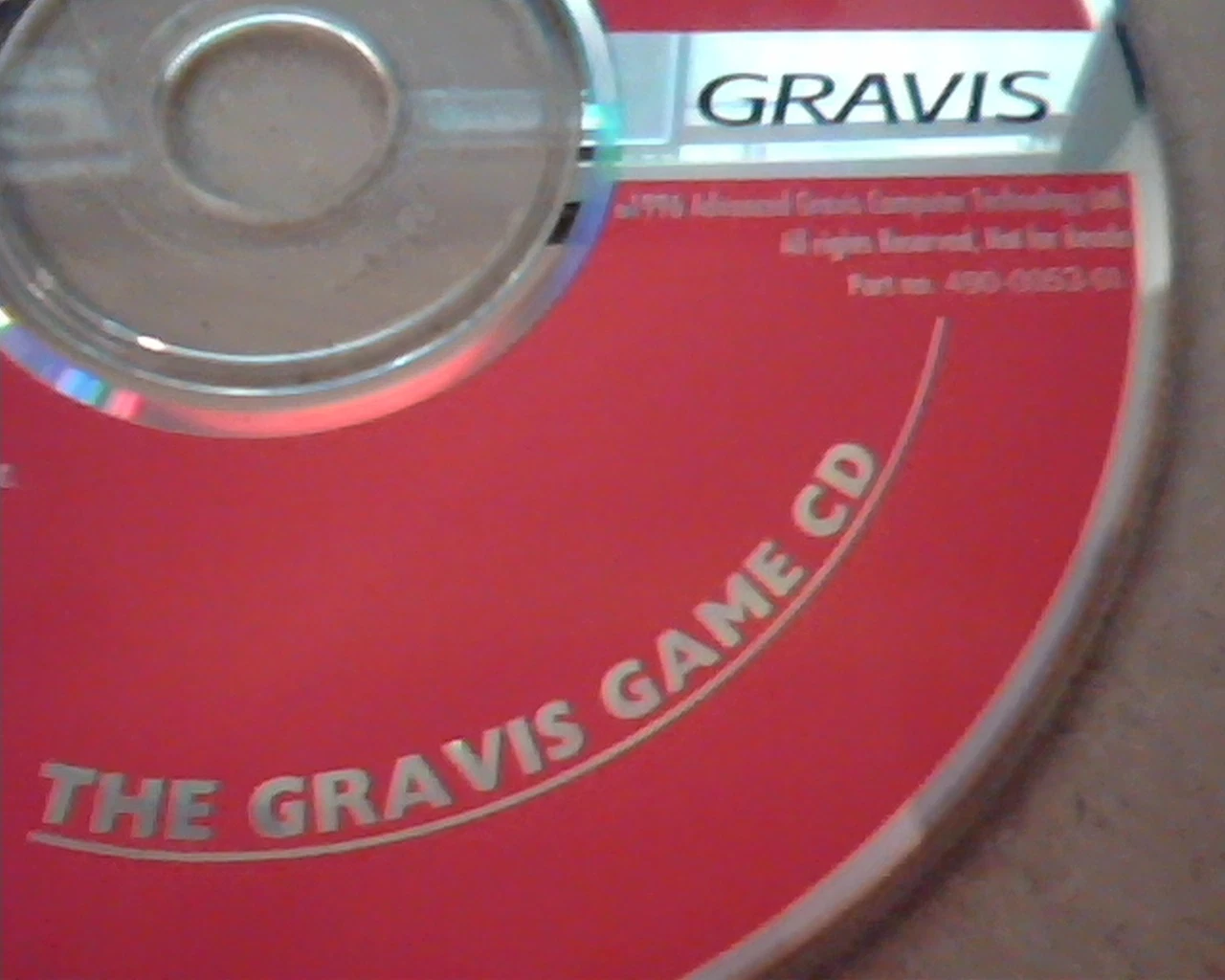 GRAVIS : The Gravis Game CD : Installation CD - image 2
