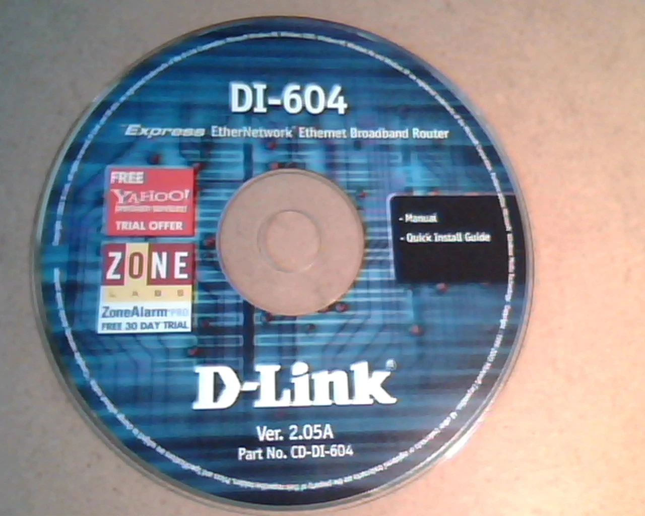 DI-604 D-Link Express EtherNetwork Ethernet Broadband Router: Install Guide