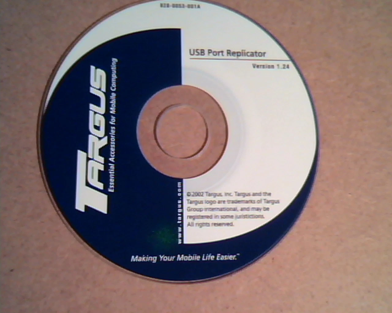 Targus USB Port Replicator : Version 1.24 *Mini-CD / 3 Inch CD*