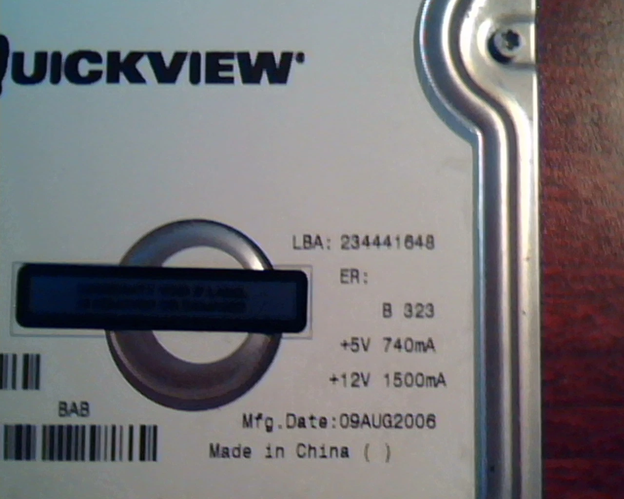 Hard Drive Disk Maxtor Quickview 6L120P0 120GB 234441648 PATA133 HDD BAJ41G20 - image 3