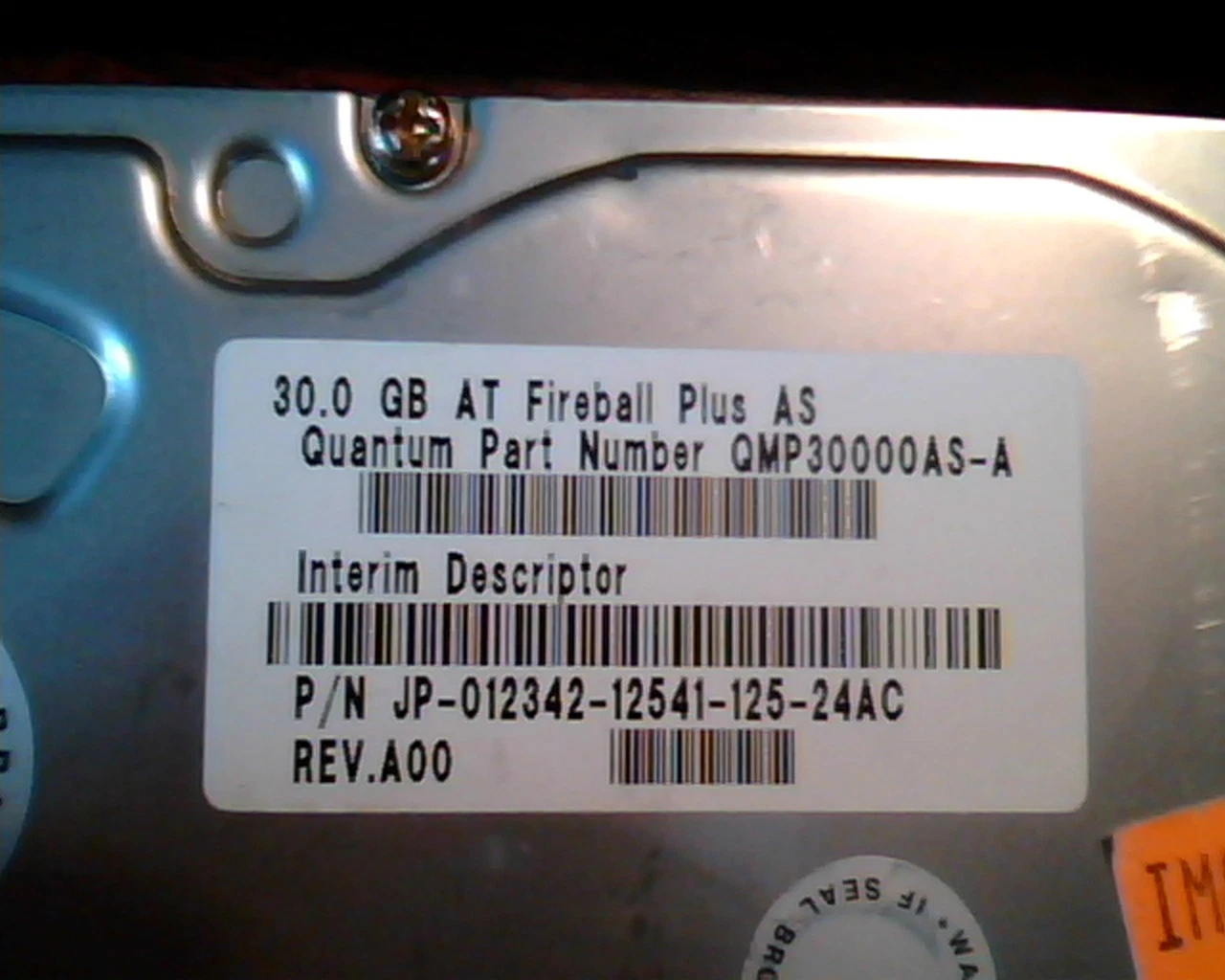 Hard Disk Drive IDE Quantum Fireball Plus AS AS30A014-02-A QMP30000AS-A 30GB - image 2