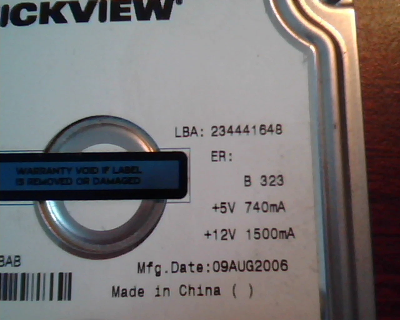 Hard Disk Drive IDE Maxtor Quickview 6L120P0 120GB PATA133 234441648 BAJ41G20 - image 4