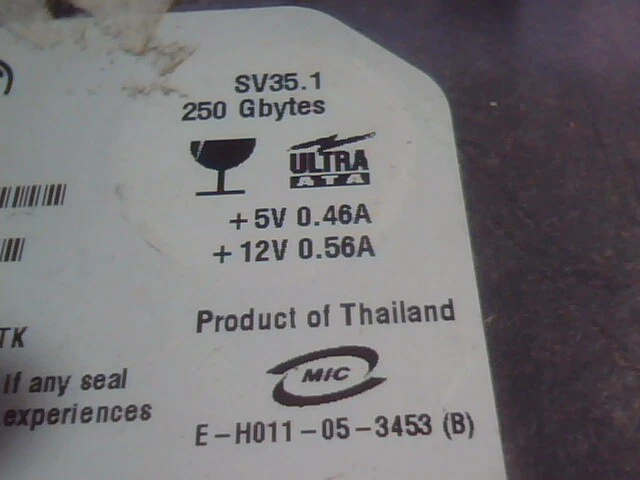 Hard Disk Drive IDE Seagate Ultra ATA ST3250824AV 9CS033-501 3.ACP SV35.1 250GB - image 3