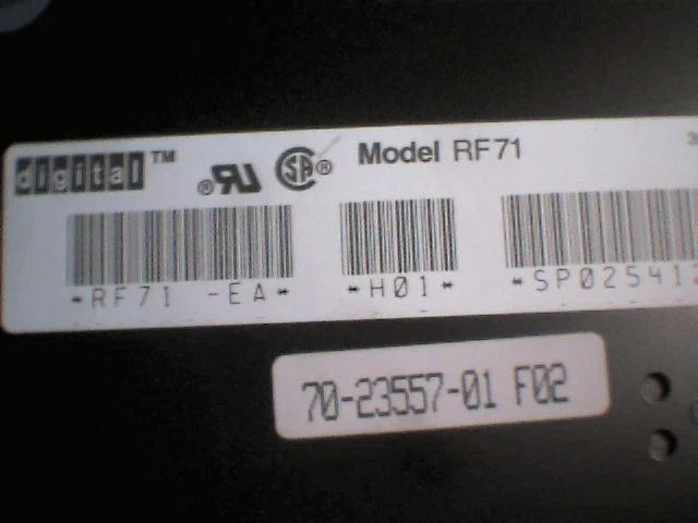 Hard Drive SCSI DEC RF-71 Digital RF71E-SF 70-23557-01 F02 54-18316-02 - image 2