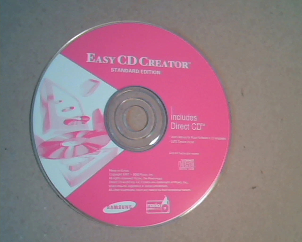 Easy CD Creator : Standard Edition - Pink -Direct CD, Manual for Roxio Software