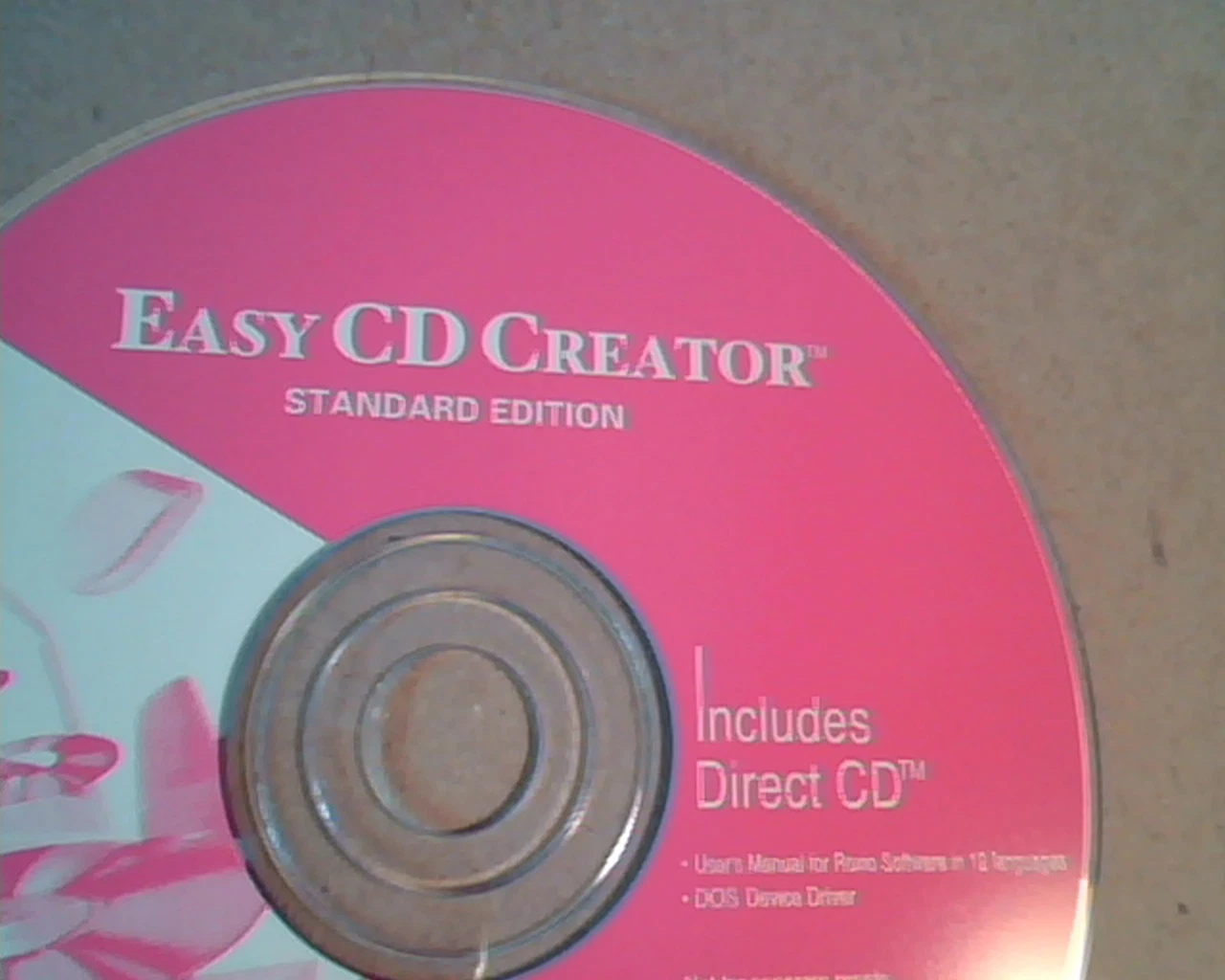 Easy CD Creator : Standard Edition - Pink -Direct CD, Manual for Roxio Software - image 2