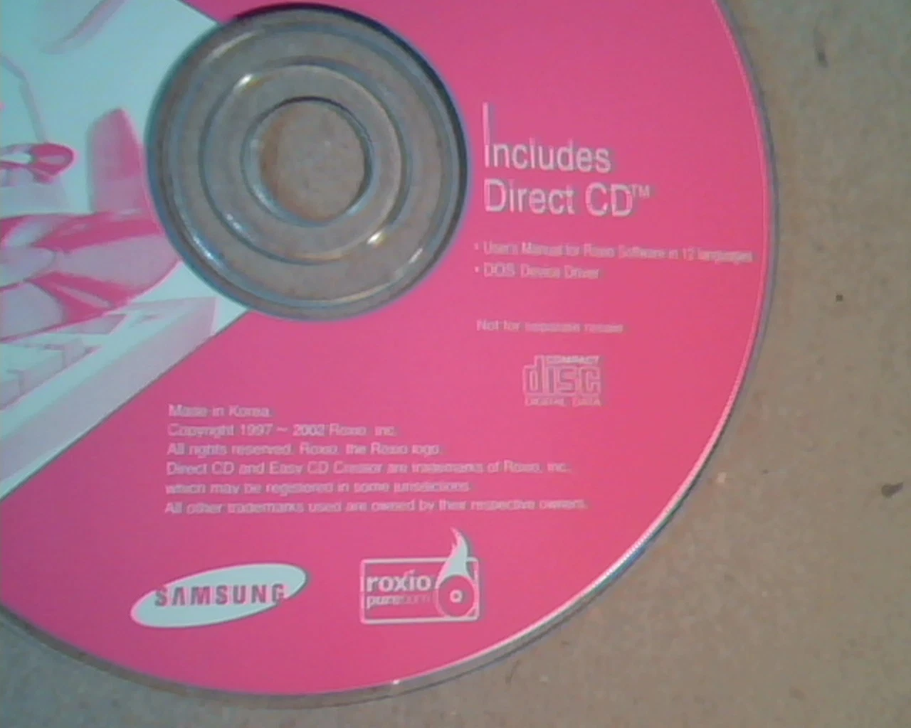Easy CD Creator : Standard Edition - Pink -Direct CD, Manual for Roxio Software - image 3