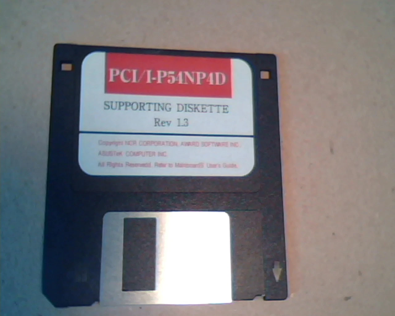 PCI-I-P54NP4D Supporting Diskette : Rev 1.3