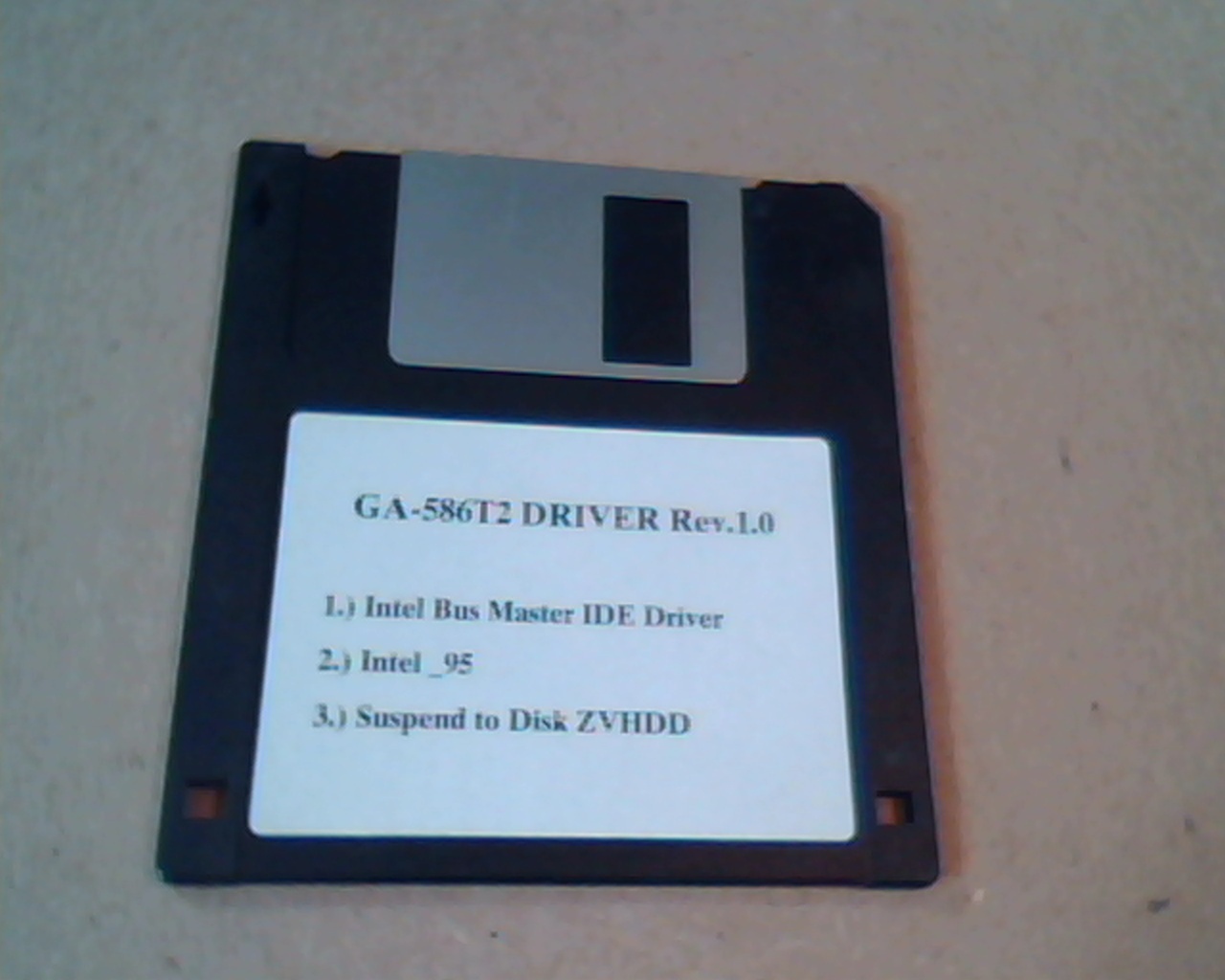 GA-586T2 Driver Diskette- Rev 1.0 - Intel Bus Master IDE Driver / Intel 95