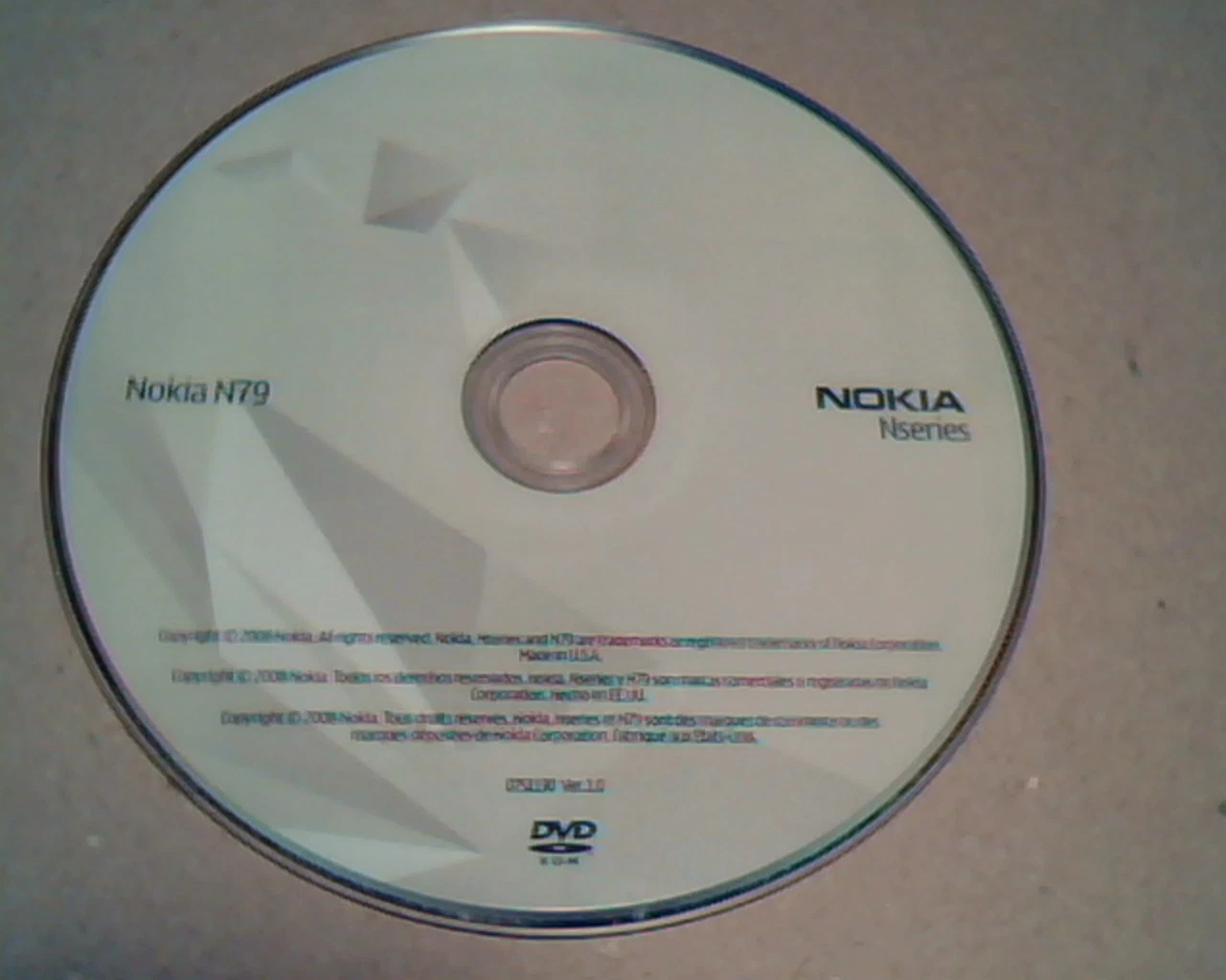 Nokia N79 CD - Nokia Nseries - Version 1.0 DVD