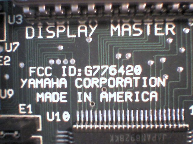 Yamaha Display Master YDM6420 R5 G776420 Video Controller Vintage ISA Card 8bit — image 3