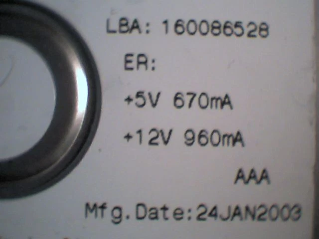 Hard Drive IDE Maxtor DiamondMax Plus 9 80GB YAR41BW0 N,M,B,D E4FYA 24JAN2003 - image 4