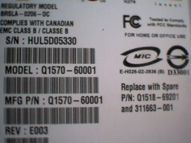 LTO Tape Drive HP Ultrium 460 LTO2 BRSLA-0206-DC Q1570-60001 Q1518-69201 E003 - image 4