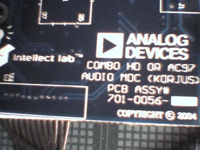 Intellect Lab Audio MDC with Paddle Card HD-Audio S/PDIF C78969-102 C79152-101 - image 2