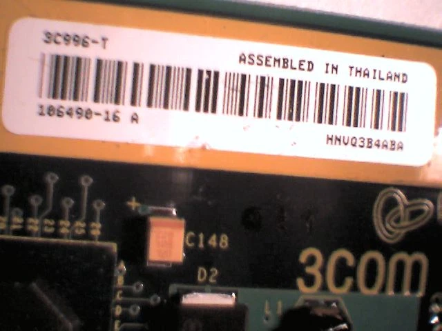 3COM 3C996-T 10/100/1000 Gigabit PCI-X Server Network Card Broadcom Ethernet NIC - image 3