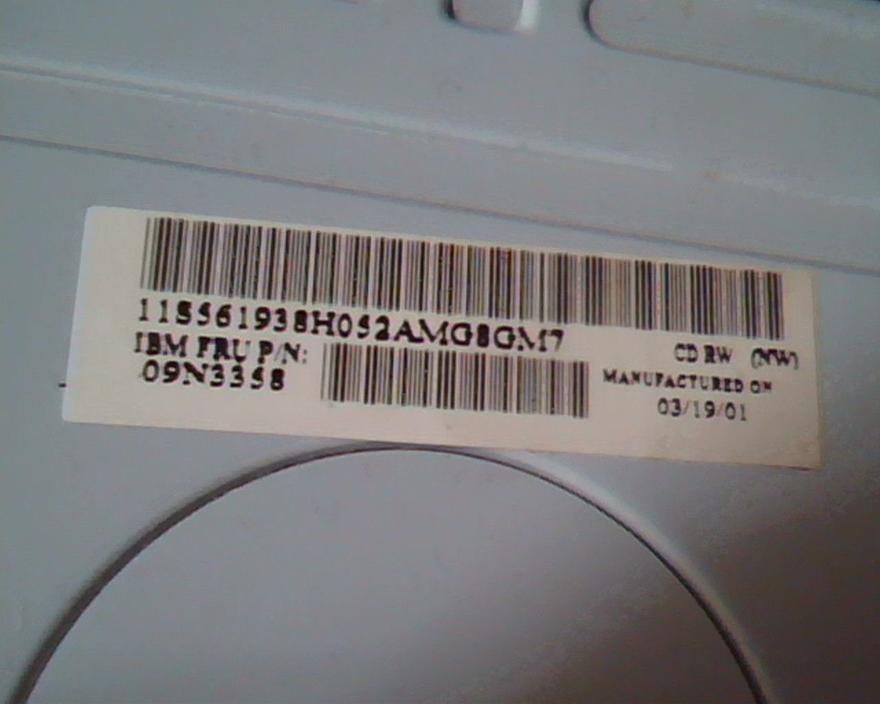 LG IBM CD-R/RW Drive CED-8080B Jan 2001 1.06 06P5164 IDE 8X/4X/32X CD LR85633 - image 4