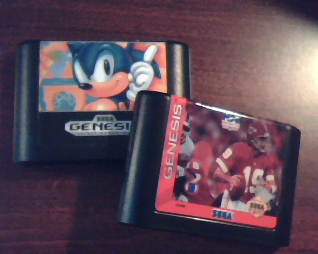 Cartridge Game Genesis 16-bit Sega Sonic the Hedgehog NFL Football 94 BULK of 2