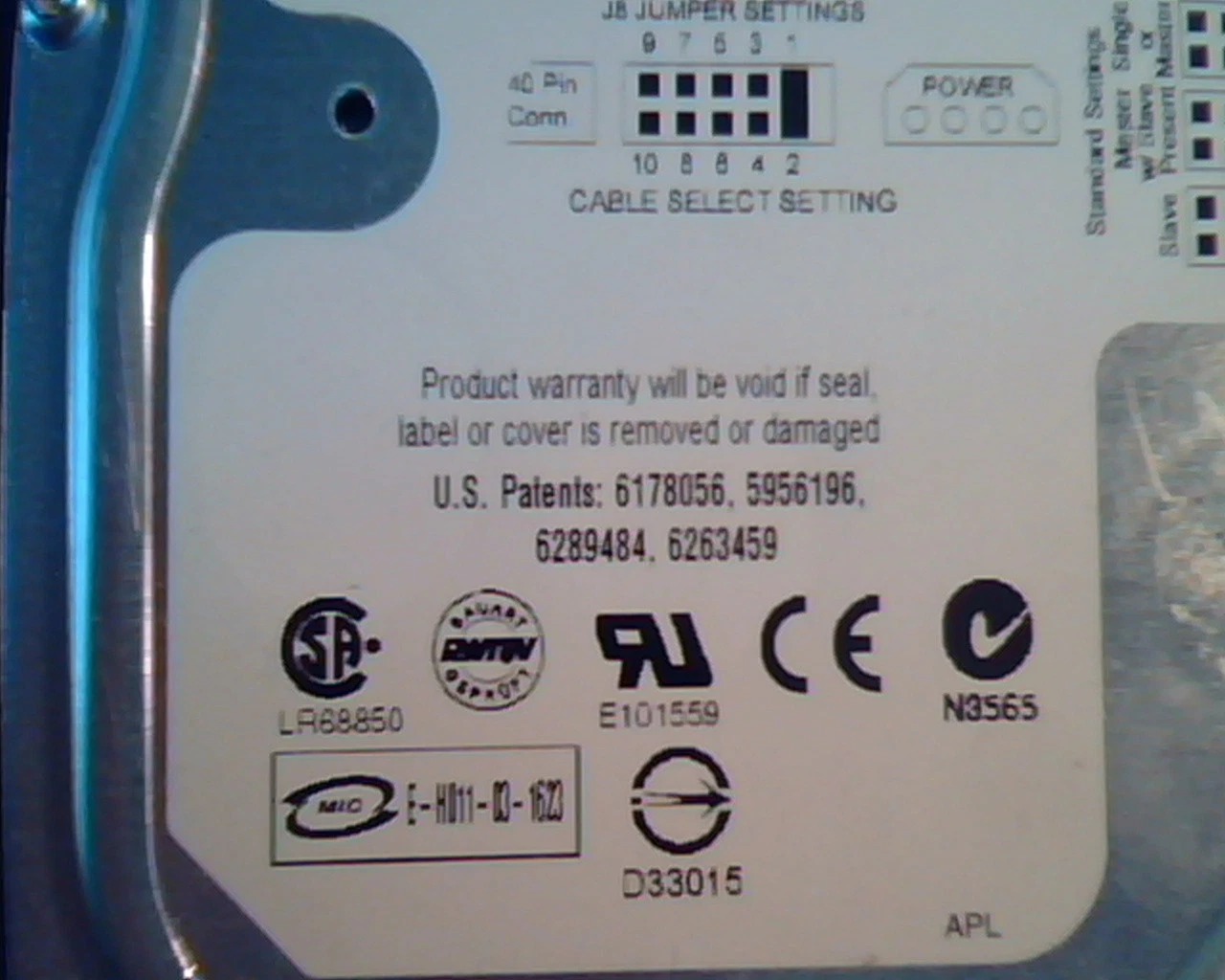 Hard Disk Drive IDE Western Digital Protege WD800EB-00DJF0 DSBACAJCH WD800 - image 2