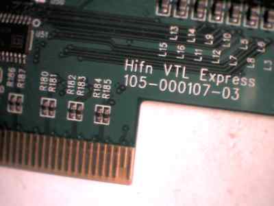 Hifn VTL Express Adapter Card 105-000107-03 Rev D2 PCI-E PCI-Express Compression — image 4