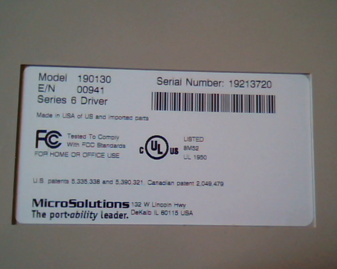 MicroSolutions 190130 Series 6 Driver backpack Mitsumi CR-4804TE CD-R/RW IDE