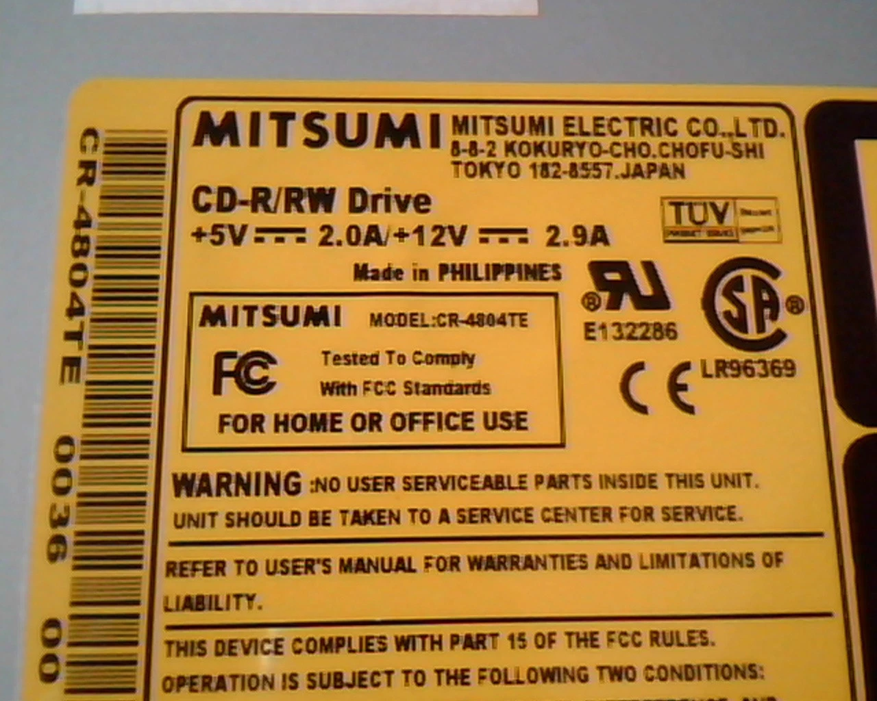MicroSolutions 190130 Series 6 Driver backpack Mitsumi CR-4804TE CD-R/RW IDE - image 6