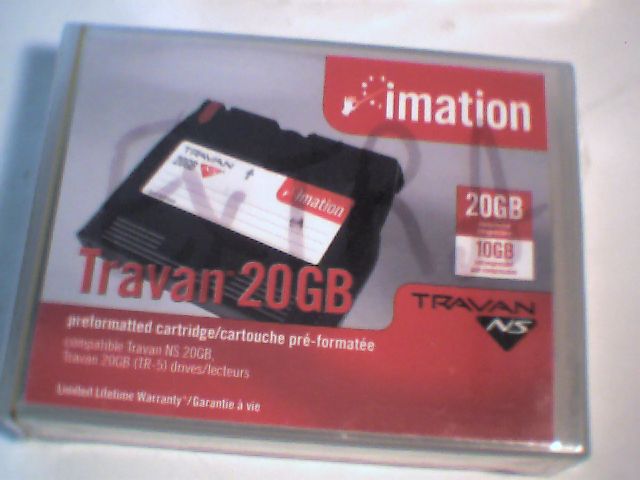 NEW TWO (2) Travan 20GB TR-5 NS PreFormatted Cartridge Tapes Imation - image 2