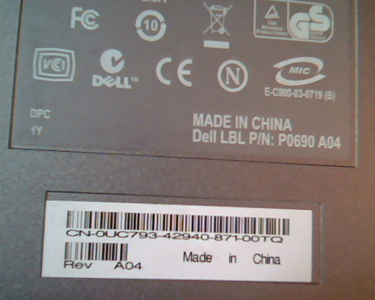 Dell D/BAY PD01S E-C900-03-0719 P0690 A04 CD DVD ReWritable LR-83086