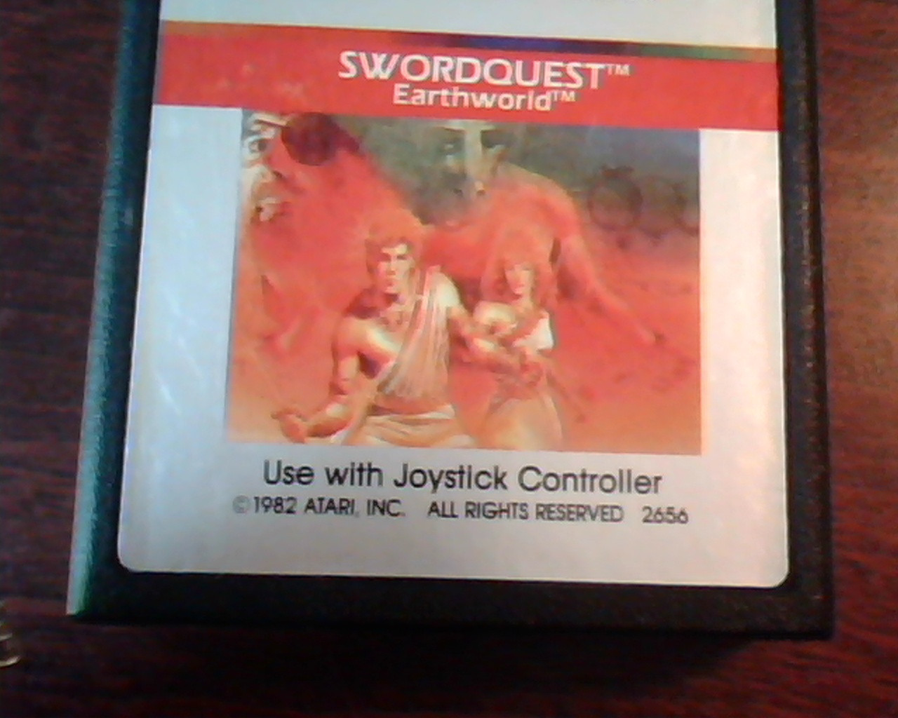 Game Cartridge ATARI 2600 Swordquest EarthWorld 2656 1982 Atari - image 3