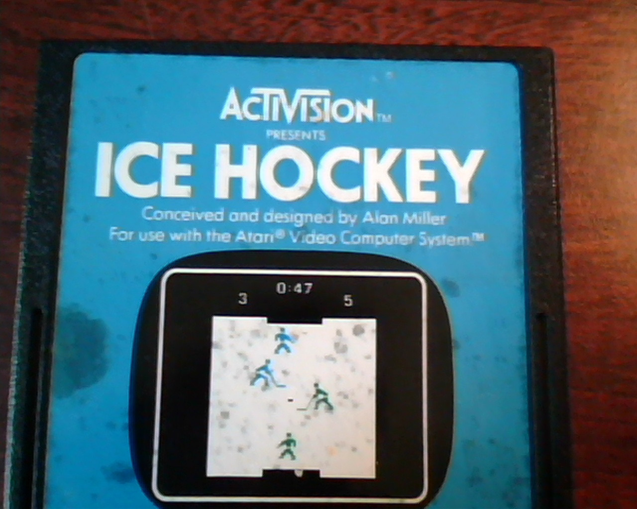 Game Cartridge ATARI ActiVision Ice Hockey AX-012 High-Speed Regular Action - image 2