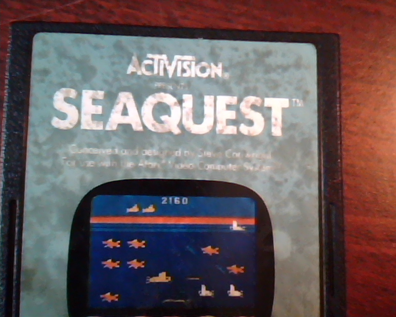 Game Cartridge ATARI ActiVision Seaquest One or Two Players AX-022 - image 2