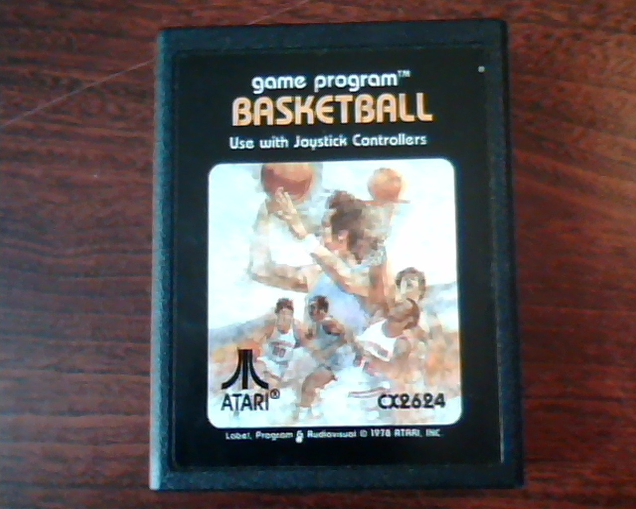 Game Cartridge Program Atari CX2624 Basketball 1978 Atari