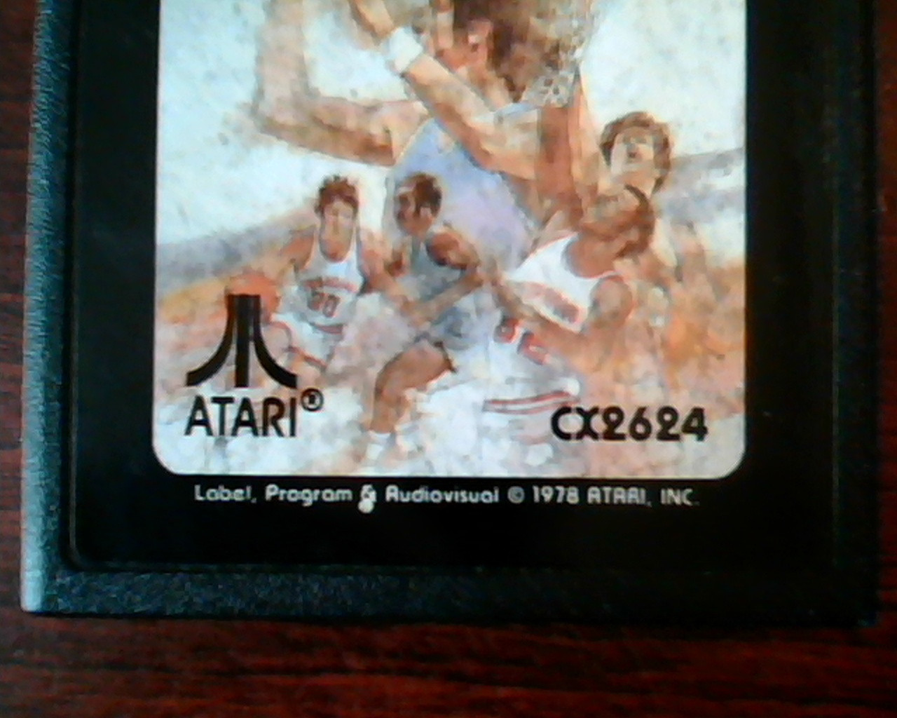 Game Cartridge Program Atari CX2624 Basketball 1978 Atari - image 3
