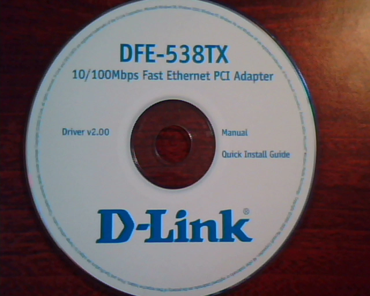 CD DFE-538TX 10/100Mbps Fast Ethernet PCI AdapterCriver v2 Manual Guide D-Link