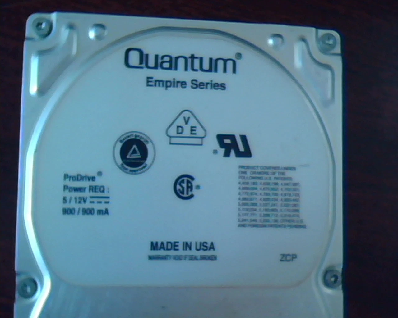 Hard Drive Disk SCSI Quantum Empire Series 1080S EM10S013-02-K 1124400