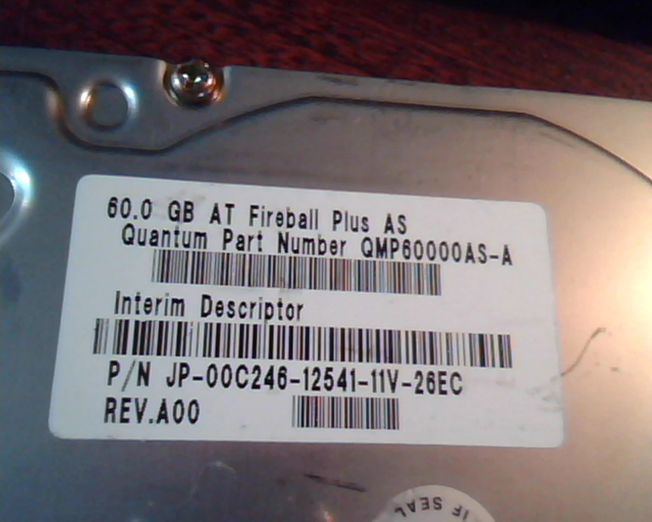 Hard Disk Drive IDE Quantum Fireball Plus AS 60GB QMP60000AS-A A00 AS60A011-02-B - image 3