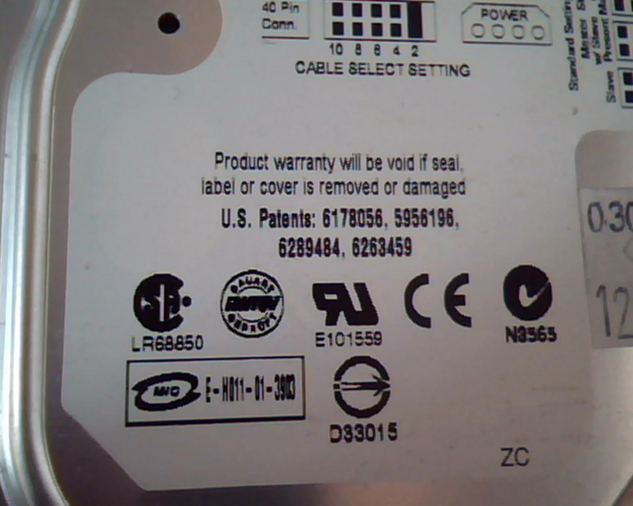 Hard Disk Drive IDE Western Digital Caviar WD800BB-00FRA0 WD800 ESBHCVJAH - image 2